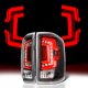 Chevy Silverado 2014-2018 Black Custom LED Tail Lights Red Tube