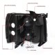 Chevy Silverado 2500HD 2007-2014 Black Facelift DRL Projector Headlights