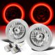 Ford Courier 1979-1982 Red Halo Tube LED Headlights Kit