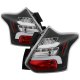 Ford Focus Hatchback 2012-2014 Black LED Tail Lights
