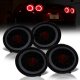Chevy Corvette C6 2005-2013 Black Smoked Halo LED Tail Lights Sequential Signals