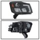 Nissan Titan 2004-2015 Black LED Tube DRL Projector Headlights