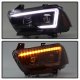 Dodge Charger 2011-2014 Black Smoked LED DRL Projector Headlights Switchback Signals