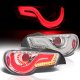 Subaru BRZ 2013-2020 Clear Tube LED Tail Lights