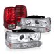 Chevy Tahoe 2000-2006 Halo Projector Headlights LED Tail Lights