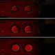Chevy Corvette C6 2005-2013 Black Angel Eye LED Tail Lights Sequential Signals