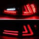 Lexus IS350 2006-2008 Black LED Tail Lights Red Tube