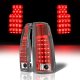 Chevy 1500 Pickup 1988-1998 Red LED Tail Lights