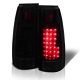 Chevy 2500 Pickup 1988-1998 Black Smoked LED Tail Lights