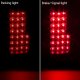 Chevy 2500 Pickup 1988-1998 LED Tail Lights Black