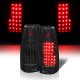 GMC Sierra 3500 1988-1998 LED Tail Lights Black
