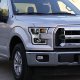 Ford F150 2015-2017 Black Projector Headlights LED DRL
