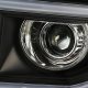 GMC Sierra 1500 2014-2015 Black LED Tube DRL Projector Headlights