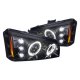 Chevy Avalanche 2002-2006 Smoked Projector Headlights