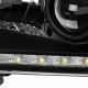 Dodge Ram 1994-2001 Black Retrofit Projector Headlights LED DRL