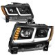 Jeep Grand Cherokee 2011-2013 Black Projector Headlights LED DRL