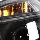 Hyundai Tucson 2005-2009 Black Projector Headlights with LED