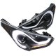 Hyundai Veloster 2012-2017 Black LED DRL Projector Headlights