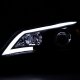 Subaru WRX 2008-2014 Black LED DRL Projector Headlights