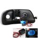 Ford F150 1997-2003 Black Projector Headlights LED DRL