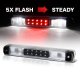 Chevy Silverado 1988-1998 Black Flash LED Third Brake Light White LED Cargo