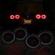 Chevy Corvette C6 2005-2013 Black Smoked Halo LED Tail Lights Sequential Signals