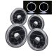 Chevy Impala 1965-1976 Halo Black Sealed Beam Headlight Conversion Low and High Beams