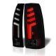 Chevy 1500 Pickup 1988-1998 Black Smoked Tube LED Tail Lights