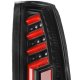 Chevy Suburban 1992-1999 Black Red Tube LED Tail Lights