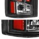 GMC Sierra 1988-1998 Black Red Tube LED Tail Lights