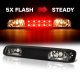 GMC Sierra 2500HD 2001-2006 Black Smoked Flash LED Third Brake Light