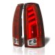 GMC Sierra 1988-1998 Tube LED Tail Lights Red