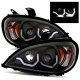 Freightliner Columbia 2005-2017 Black Projector Headlights LED DRL