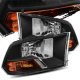 Dodge Ram 2500 2010-2012 Black Headlights