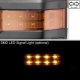 GMC Sierra 2014-2018 Power Folding Towing Mirrors LED Lights Heated
