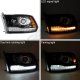 Dodge Ram 3500 2010-2018 Glossy Black Projector Headlights Premium LED DRL Signal Lights