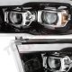 Dodge Ram 2500 2010-2018 Glossy Black DRL Projector Headlights LED Signal Lights