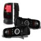 Dodge Ram 2500 1994-2002 Black Smoked Halo Projector Headlights LED Tail Lights