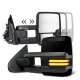 Chevy Silverado 2500HD 2007-2014 Glossy Black Towing Mirrors Smoked LED DRL Power Heated