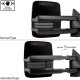 Toyota Tundra 2014-2021 Glossy Black Smoked Tube LED Lights Towing Mirrors Power Heated