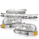 Chevy S10 1998-2004 Chrome Grille and Headlights Set
