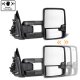 Chevy Silverado 2500HD 2015-2019 White Towing Mirrors Smoked LED DRL Power Heated