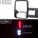 GMC Sierra 3500HD 2007-2014 Glossy Black Towing Mirrors LED Lights Power Heated