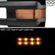 GMC Sierra Denali 2007-2013 Glossy Black Towing Mirrors LED Lights Power Heated