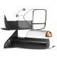 Dodge Ram 3500 2010-2018 Chrome Power Heated Turn Signal Towing Mirrors Smoked Signal Lens