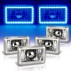 Chevy Cavalier 1984-1987 Blue LED Halo Sealed Beam Headlight Conversion Low and High Beams