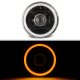 Oldsmobile 98 1965-1974 Amber Halo Tube Black Sealed Beam Projector Headlight Conversion