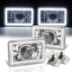 Ford Mustang 1979-1986 White LED Halo LED Projector Headlights Conversion Kit