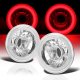 Hummer H1 2002-2006 Red Halo Tube Sealed Beam Projector Headlight Conversion