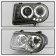 Chrysler 300 2005-2008 Smoked Halo Projector Headlights with LED